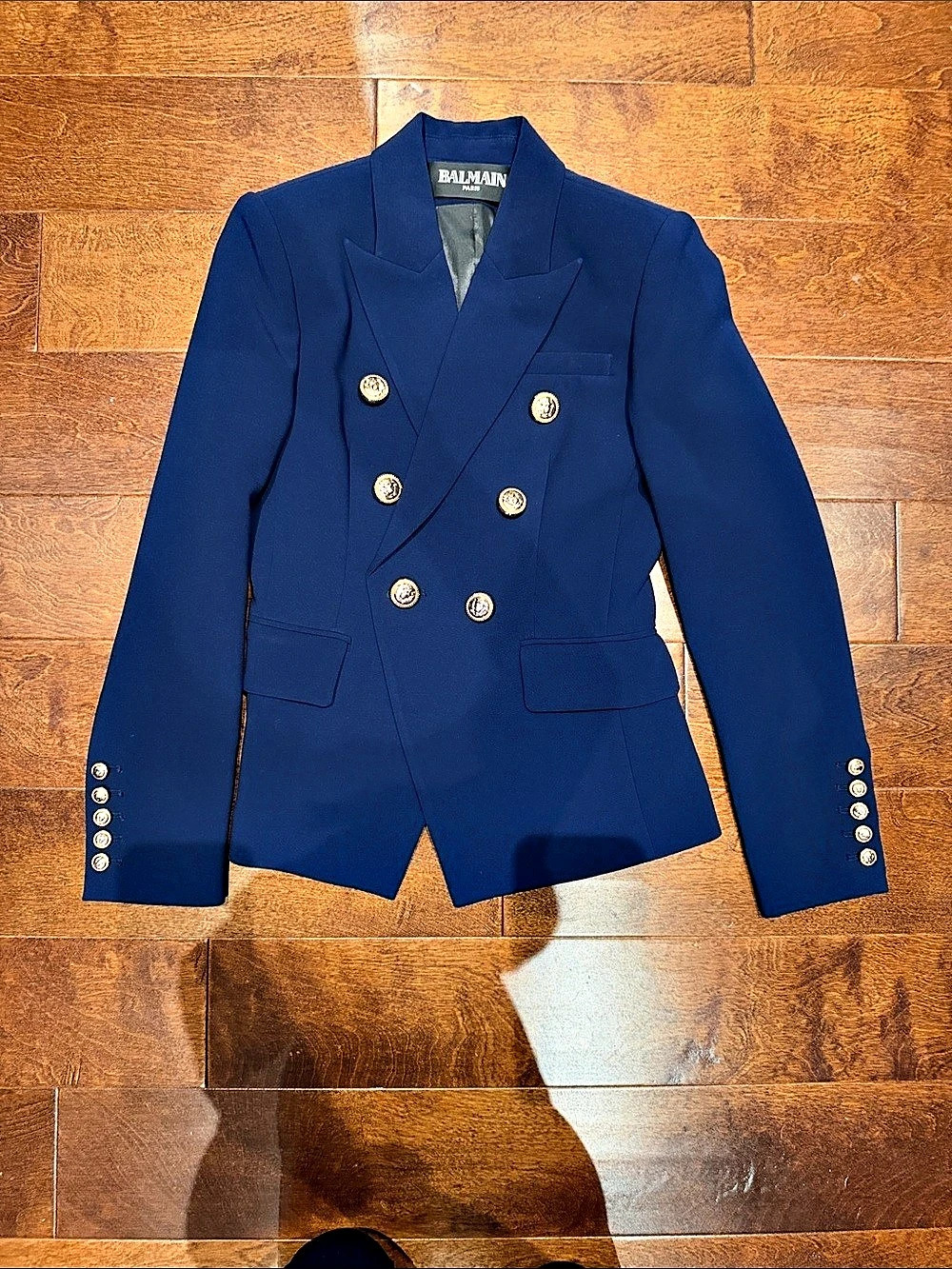 Balmain Double Breasted Blazer in Blue